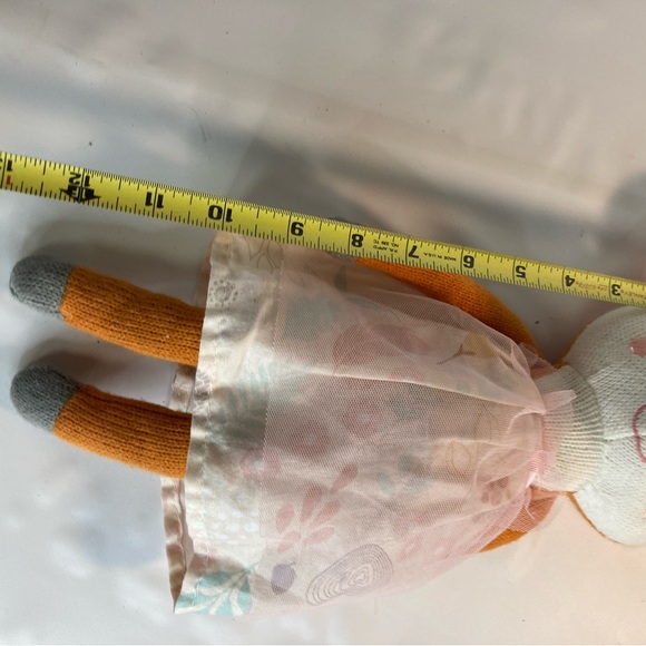 Meadow The Deer Knit 12"Plush Toy Stuffed Animal Pink Tutu Fawn Peanut Shell Toy - Picture 2 of 3